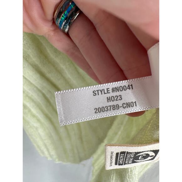 Madewell Sweater Womens Medium Green Alpaca Mockneck Cozy Pastel Sheer - Picture 5 of 8